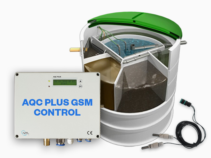 Aquatec AT6 PLUS-GSM CONTROL prémiová čistírna odpadních vod s automatizovaným provozem