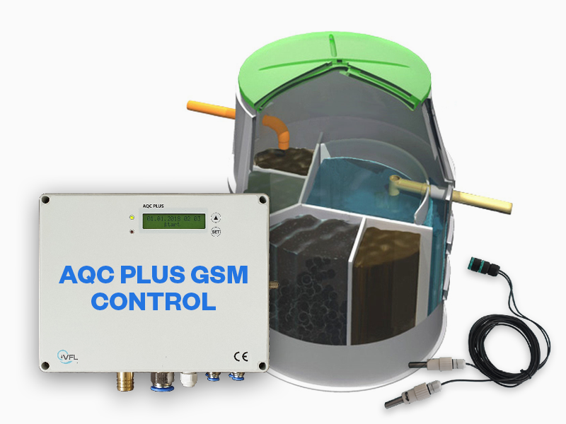 Aquatec AT10 PLUS-GSM CONTROL prémiová čistírna odpadních vod s automatizovaným provozem